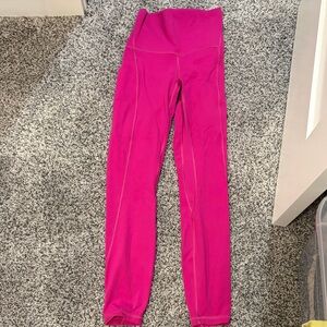 Lululemon Align Vibrant Pink Leggings sz 2